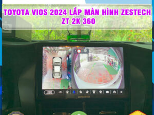 Toyota Vios 2024 lắp màn hình Zestech ZT 2K 360 TB Auto