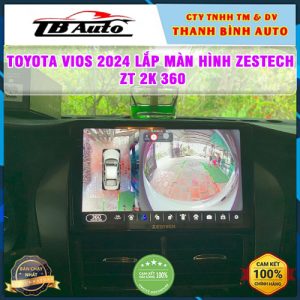 Toyota Vios 2024 lắp màn hình Zestech ZT 2K 360 TB Auto