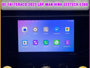 Xe tải Teraco 2025 lên màn hình Zestech E360 TB Auto