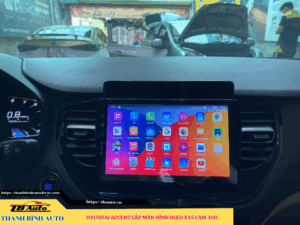 Hyundai Accent lắp màn hình Oled X4S Cam 360 TB Auto