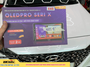 Hyundai Accent lắp màn hình Oled X4S Cam 360 TB Auto