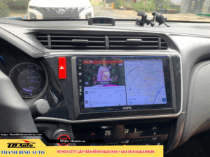 Honda City lắp màn hình Oled X4S + Loa sub Nakamichi 4 Honda City lắp màn hình Oled X4S + Loa sub Nakamichi TB Auto