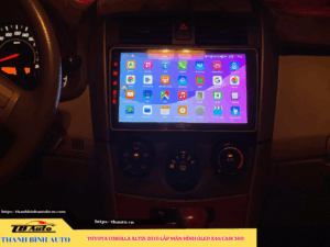 Toyota Corolla Altis 2010 lên màn hình Oled X4S Cam 360 1 Toyota Corolla Altis 2010 lên màn hình Oled X4S Cam 360 TB Auto