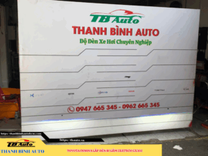 Toyota Innova gắn đèn bi gầm Zestech GX301 TB Auto