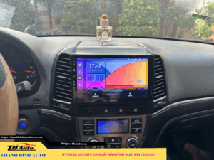 Hyundai Santafe 2008 lắp màn hình Oled X4S Cam 360 TB Auto