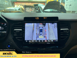 Hyundai Accent lắp màn hình Oled X4S Cam 360 TB Auto