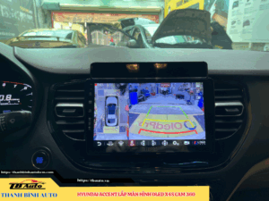 Hyundai Accent lắp màn hình Oled X4S Cam 360 TB Auto