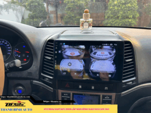 Hyundai Santafe 2008 lắp màn hình Oled X4S Cam 360 TB Auto