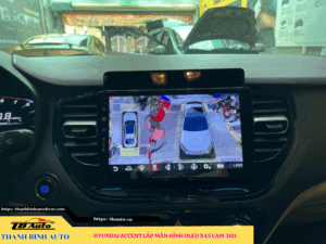 Hyundai Accent lắp màn hình Oled X4S Cam 360 TB Auto