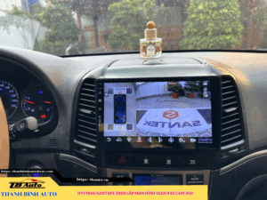 Hyundai Santafe 2008 lắp màn hình Oled X4S Cam 360 TB Auto