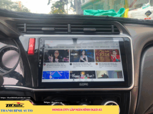 Honda City gắn màn hình Oled A5 3 Honda City gắn màn hình Oled A5 TB Auto
