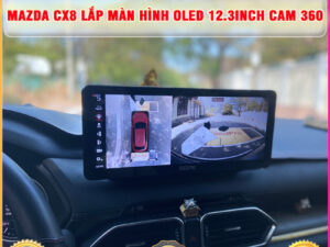 Mazda CX8 gắn màn hình Oled 12.3 inch Cam 360 TB Auto
