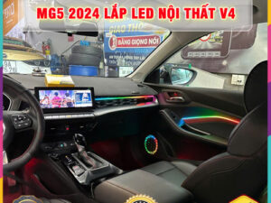 MG5 2024 lắp Led nội thất V4 TB Auto