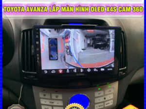 Toyota Avanza lắp màn hình Oled X4S Cam 360 TB Auto