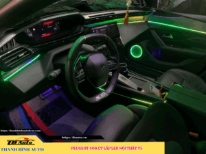 Peugeot 408 GT gắn Led nội thất V5 1 Peugeot 408 GT gắn Led nội thất V5 TB Auto