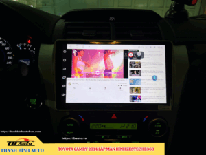 Toyota Camry 2014 lắp màn hình Zestech E360 2 Toyota Camry 2014 lắp màn hình Zestech E360 TB Auto