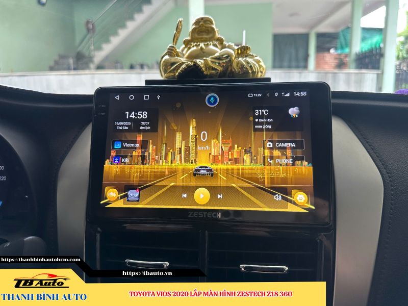 Toyota Vios 2020 gắn màn hình Zestech Z18 360 8 Toyota Vios 2020 gắn màn hình Zestech Z18 360 Thanh Bình Auto