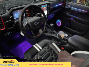 Ford Ranger gắn Led nội thất V4 + Loa sub JBL 1 Ford Ranger gắn Led nội thất V4 + Loa sub JBL TB Auto