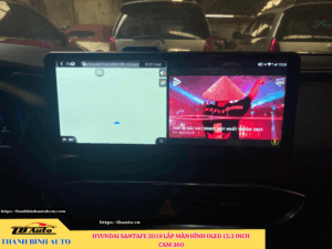 Hyundai Santafe 2019 lắp màn hình Oled 12.3 inch Cam 360 3 Hyundai Santafe 2019 lắp màn hình Oled 12.3 inch Cam 360 TB Auto