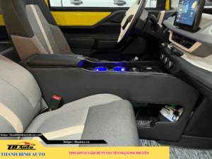VinFast VF3 gắn bệ tỳ tay yên ngựa phi thuyền 3 VinFast VF3 gắn bệ tỳ tay yên ngựa phi thuyền TB Auto