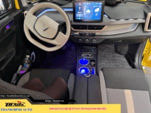 VinFast VF3 gắn bệ tỳ tay yên ngựa phi thuyền 6 VinFast VF3 gắn bệ tỳ tay yên ngựa phi thuyền TB Auto