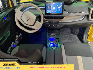 VinFast VF3 gắn bệ tỳ tay yên ngựa phi thuyền 4 VinFast VF3 gắn bệ tỳ tay yên ngựa phi thuyền TB Auto