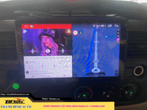 Ford Transit lên màn hình Oled A5 + Combo Cam TB Auto