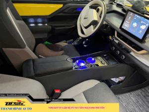 VinFast VF3 gắn bệ tỳ tay yên ngựa phi thuyền 5 VinFast VF3 gắn bệ tỳ tay yên ngựa phi thuyền TB Auto