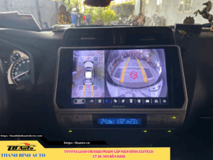 Toyota Land Cruiser Prado lắp màn hình Zestech ZT 2K 360 bản Base TB Auto