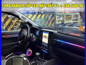 Ford Ranger gắn Led nội thất V4 + Loa sub JBL TB Auto