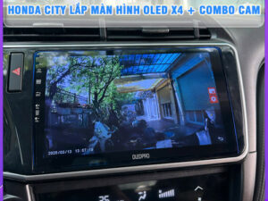 Honda City lắp màn hình Oled X4 + Combo Cam TB Auto