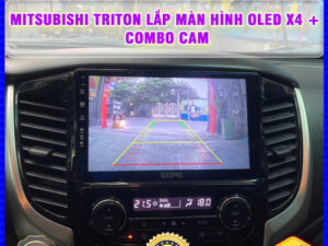 Mitsubishi Triton lên màn hình Oled X4 + Combo Cam TB Auto