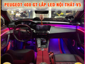Peugeot 408 GT gắn Led nội thất V5 TB Auto