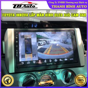 Toyota Innova lắp màn hình Oled X4S Cam 360 TB Auto