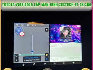 Toyota Vios 2025 lắp màn hình Zestech ZT 2K 360 Thanh Bình Auto