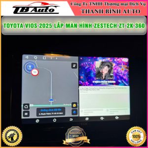 Toyota Vios 2025 lắp màn hình Zestech ZT 2K 360 Thanh Bình Auto