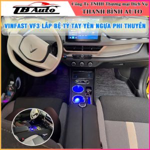 VinFast VF3 gắn bệ tỳ tay yên ngựa phi thuyền TB Auto