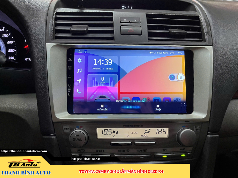 Toyota Camry 2012 lắp màn hình Oled X4 8 Toyota Camry 2012 lắp màn hình Oled X4 Thanh Bình Auto