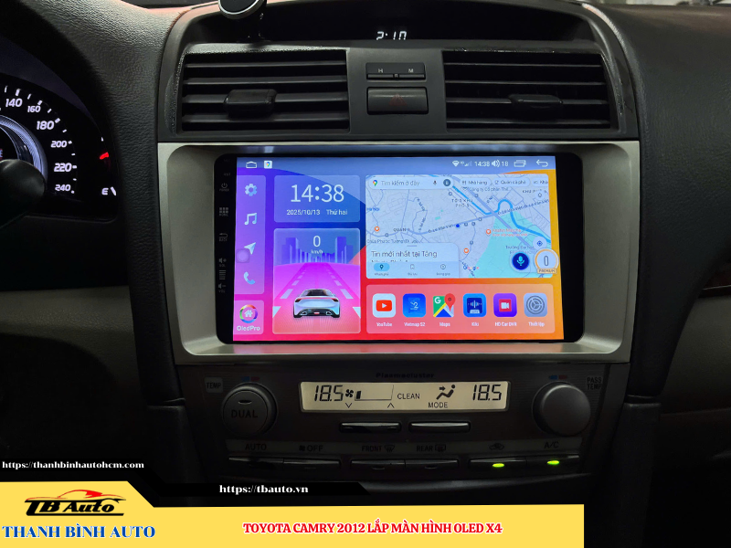Toyota Camry 2012 lắp màn hình Oled X4 7 Toyota Camry 2012 lắp màn hình Oled X4 Thanh Bình Auto