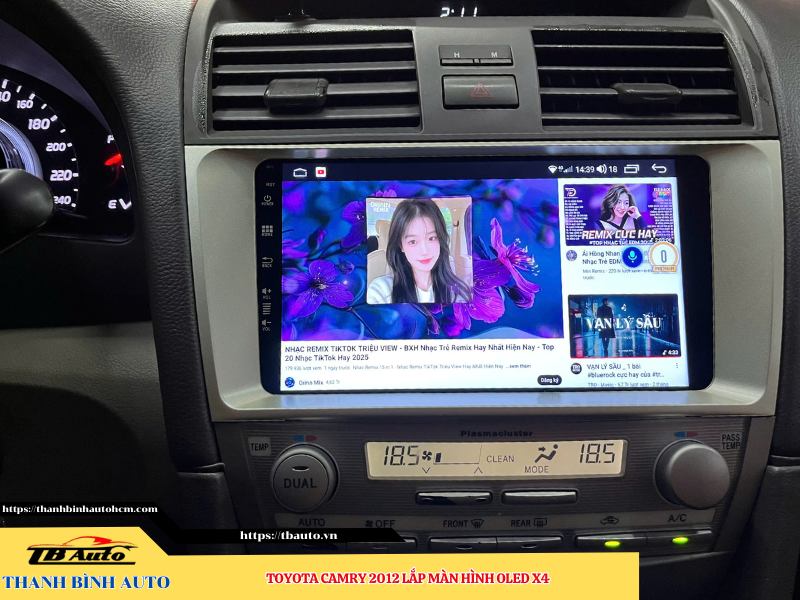 Toyota Camry 2012 lắp màn hình Oled X4 9 Toyota Camry 2012 lắp màn hình Oled X4 Thanh Bình Auto