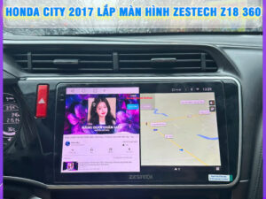 Honda City 2017 lên màn hình Zestech Z18 360 TB Auto