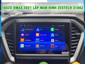 Isuzu Dmax 2021 lên màn hình Zestech S100J TB Auto